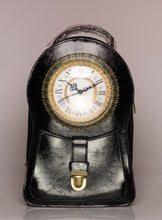 Load image into Gallery viewer, Vintage Real Clock Leather Fashion Handbag, Backpack