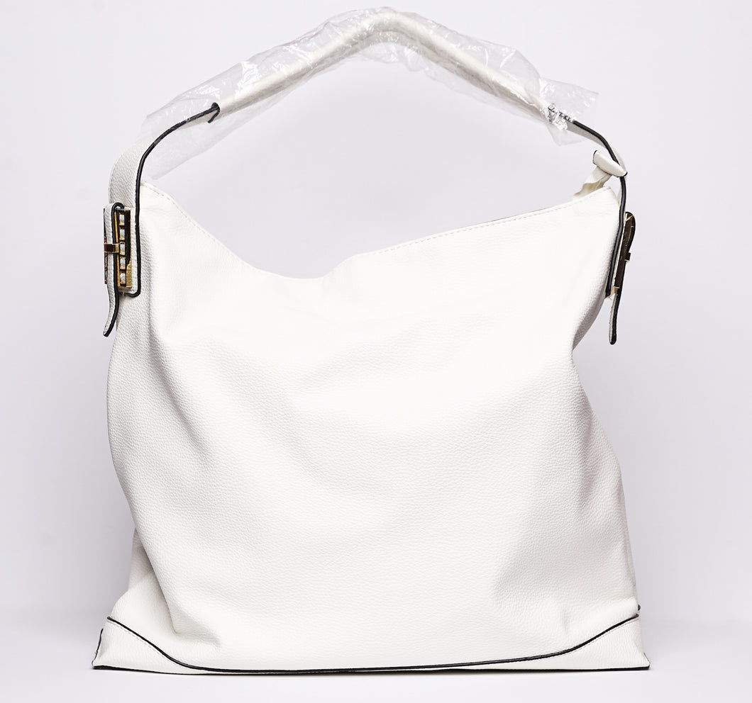 White Shoulder Hobo Bag