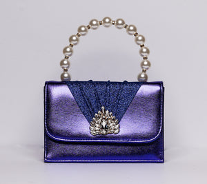 Royal Blue Pearl Clutch