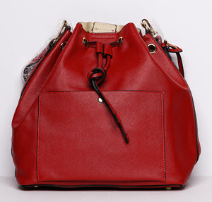 Crossbody Bucket Handbag (Colors: Red, Silver, Pink, Black)