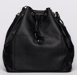 Crossbody Bucket Handbag (Colors: Red, Silver, Pink, Black)