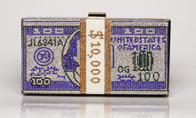 Load image into Gallery viewer, 100 Dollar Sparkle Money Clutch (Colors: Gold, Black, Blue)
