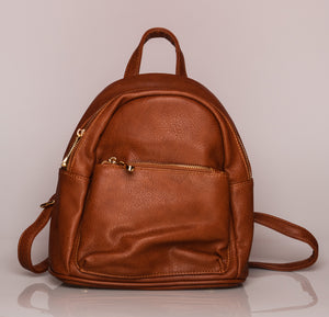 Leather Backpack (Colors: Brown, Black)