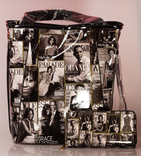 Load image into Gallery viewer, Barack &amp; Michelle Obama Tote With Wallet (Colors: Black &amp; White, Color)
